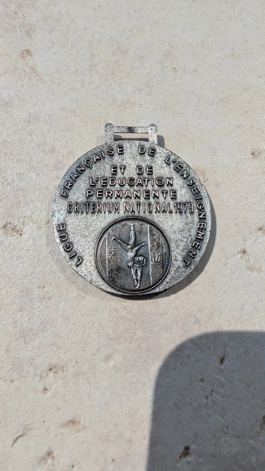 vintage 1979 national criterium UFOLEP judo sports medal – photo 2